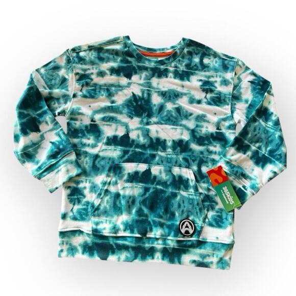 Garanimals crewneck tie-dye sweatshirt with one large pocket, kids size 10 - Picture 1 of 8